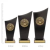 Table Tennis Spartan Crest trophies next to ruler