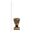 Tennis Nova Mini trophy next to ruler