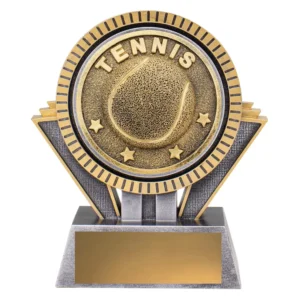 Silver / gold spartan - tennis with resin construction