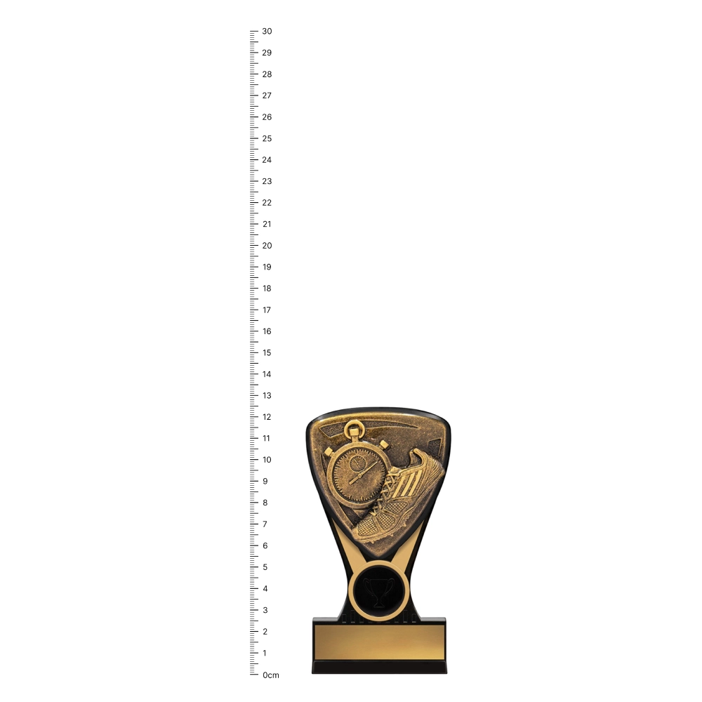 Track Nova Mini Track Nova Mini trophy next to ruler