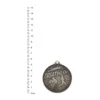 Triathlon Medal silver Triathlon Medal silver next to ruler