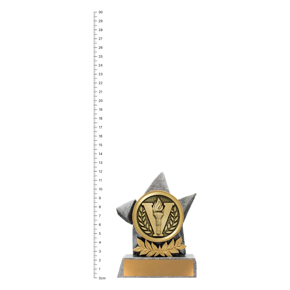 Victory Argo trophy next to ruler Victory Argo trophy next to ruler
