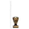 Volleyball Nova Mini Volleyball Nova Mini trophy next to ruler