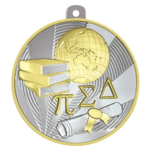 Silver & gold academic lumina with metal construction
