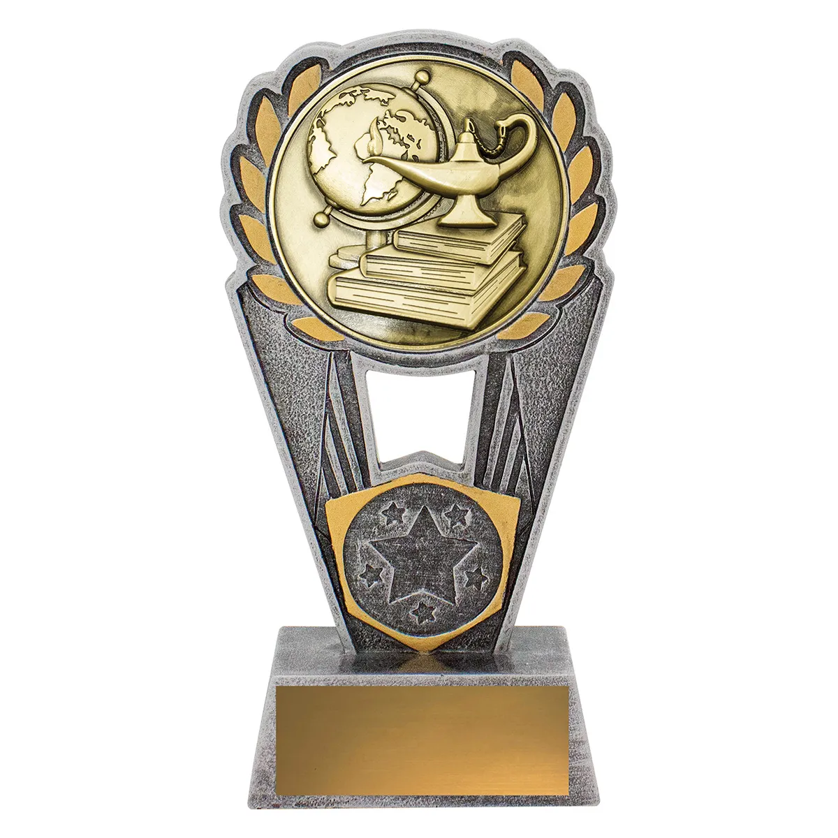 pls105a-silver-and-gold Silver & gold academic polaris with resin / metal construction