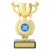 x507a-gold Gold academy cup with plastic / marble construction