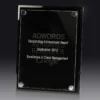 ac81a-black-grey-bg Black acrylic ambition plaque with acrylic construction