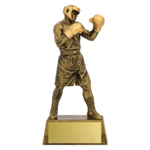 Gold action boxer with resin construction