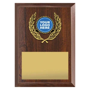 Walnut amity plaque with timber construction