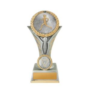 Silver / gold angel tower-athletics fem. with resin construction