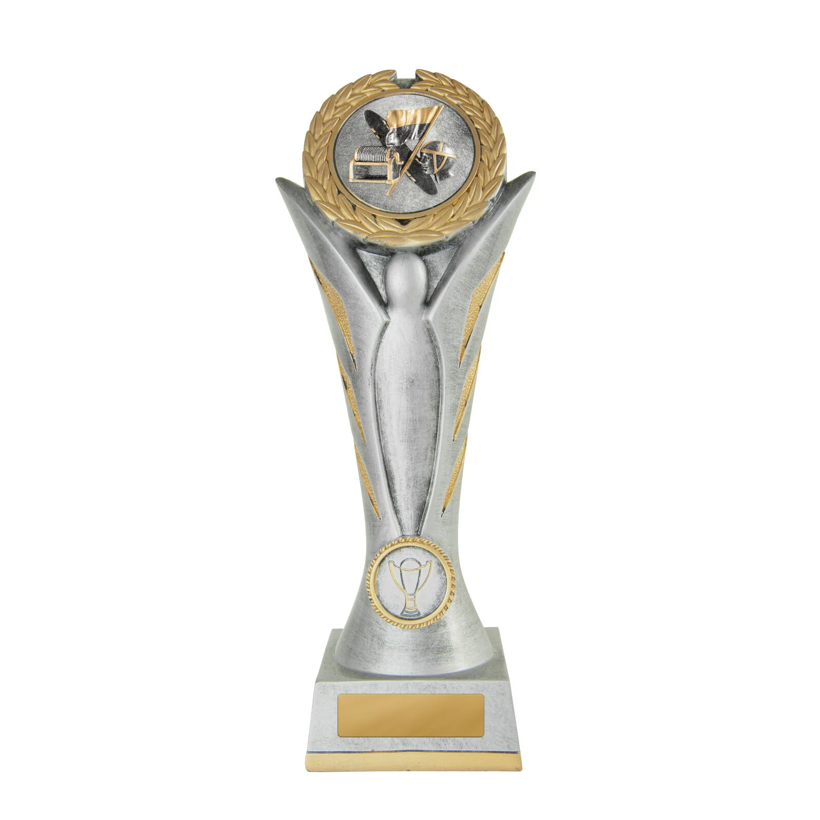 Silver angel victory-lifesaving with resin construction