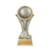 -gold Silver / gold angel victory-netball with resin construction