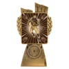 lr055a-gold Gold antique gold lynx - american football with resin construction