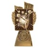 lr325a-gold Gold antique gold lynx - cheerleading with resin construction