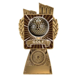 Gold antique gold lynx - golf with resin construction