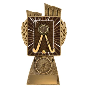Gold antique gold lynx - hockey with resin construction