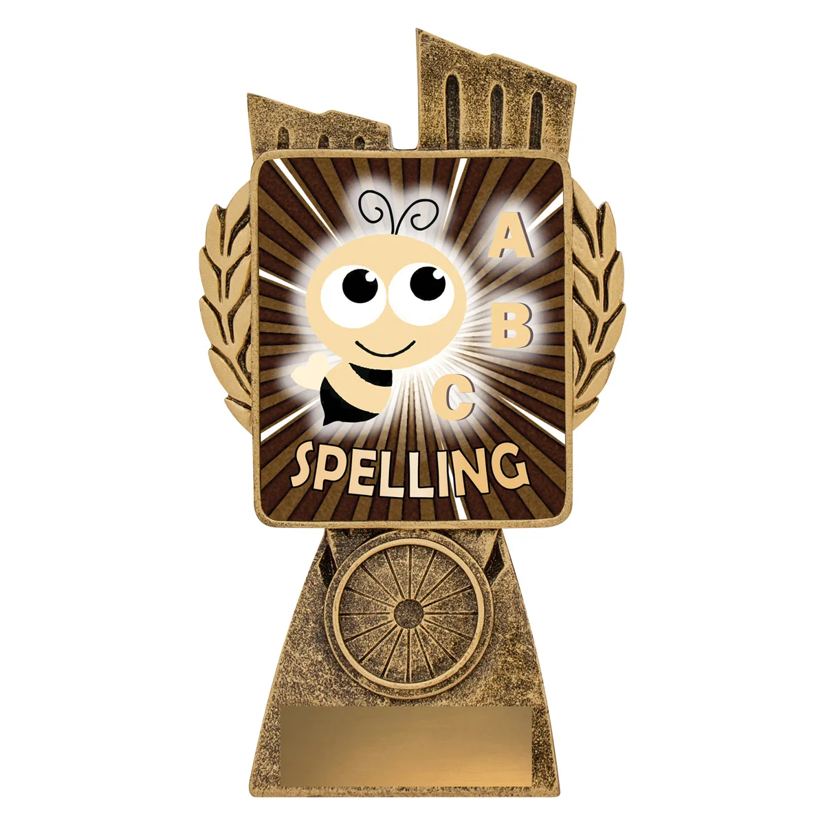 Gold antique gold lynx - spelling with resin construction