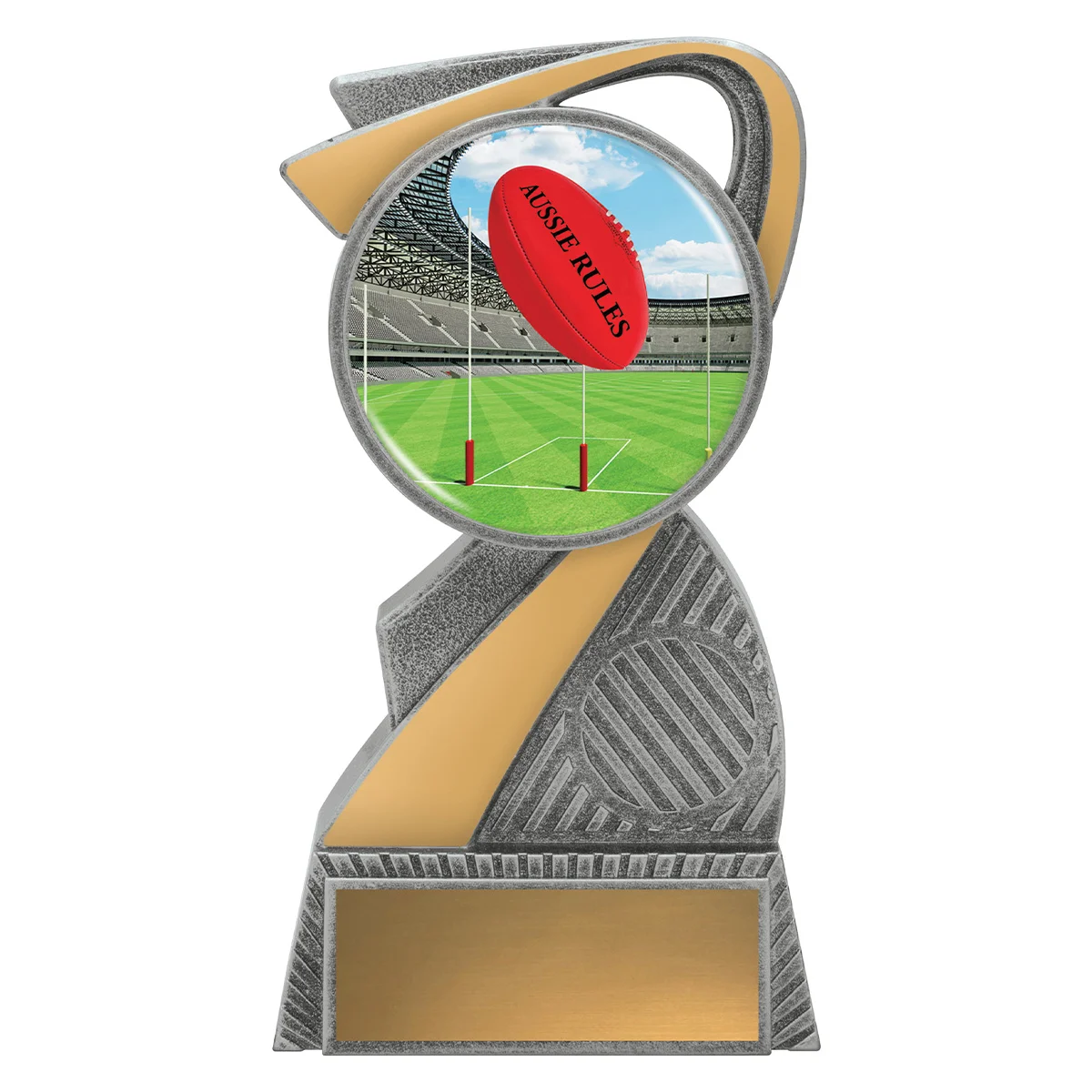 alc882a-silver Silver arclight colour - aussie rules with plastic construction