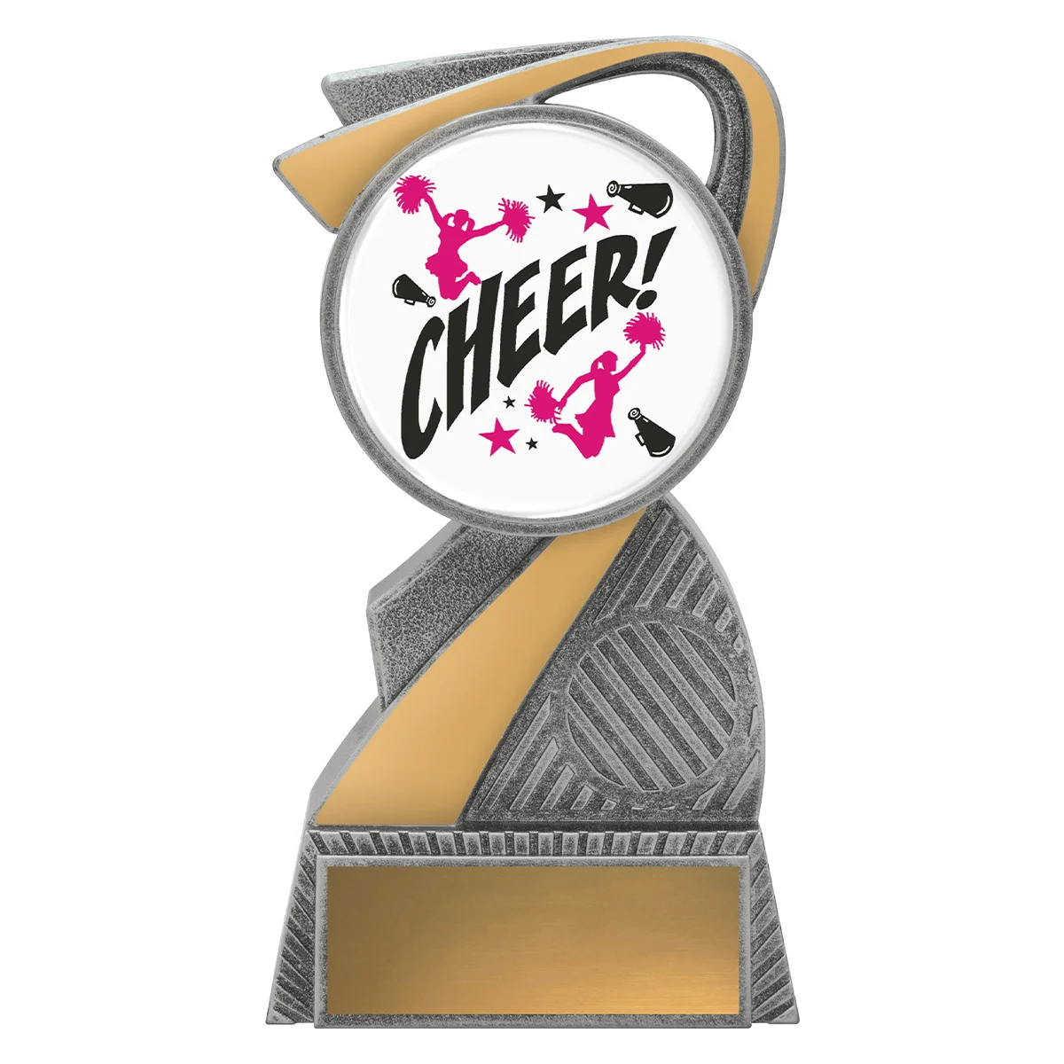 alc121a-silver Silver arclight colour - cheerleading with plastic construction