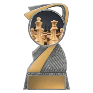Silver arclight colour - chess with plastic construction