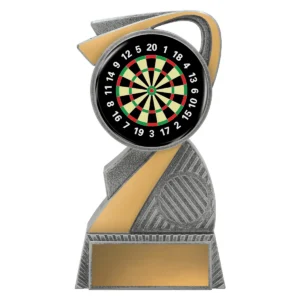 Silver arclight colour - dart board with plastic construction