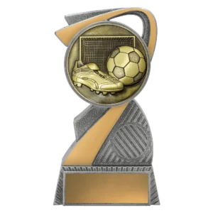 Silver & gold arclight gold - football with plastic / metal construction