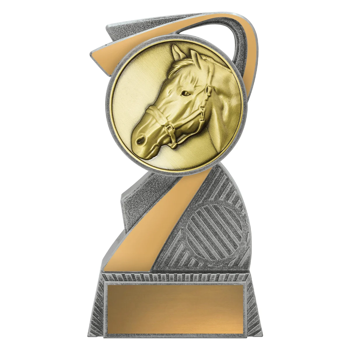 -gold Silver / gold arclight gold - horse with plastic / metal construction
