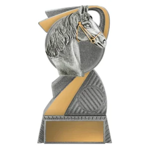 Silver arclight - horse with resin construction