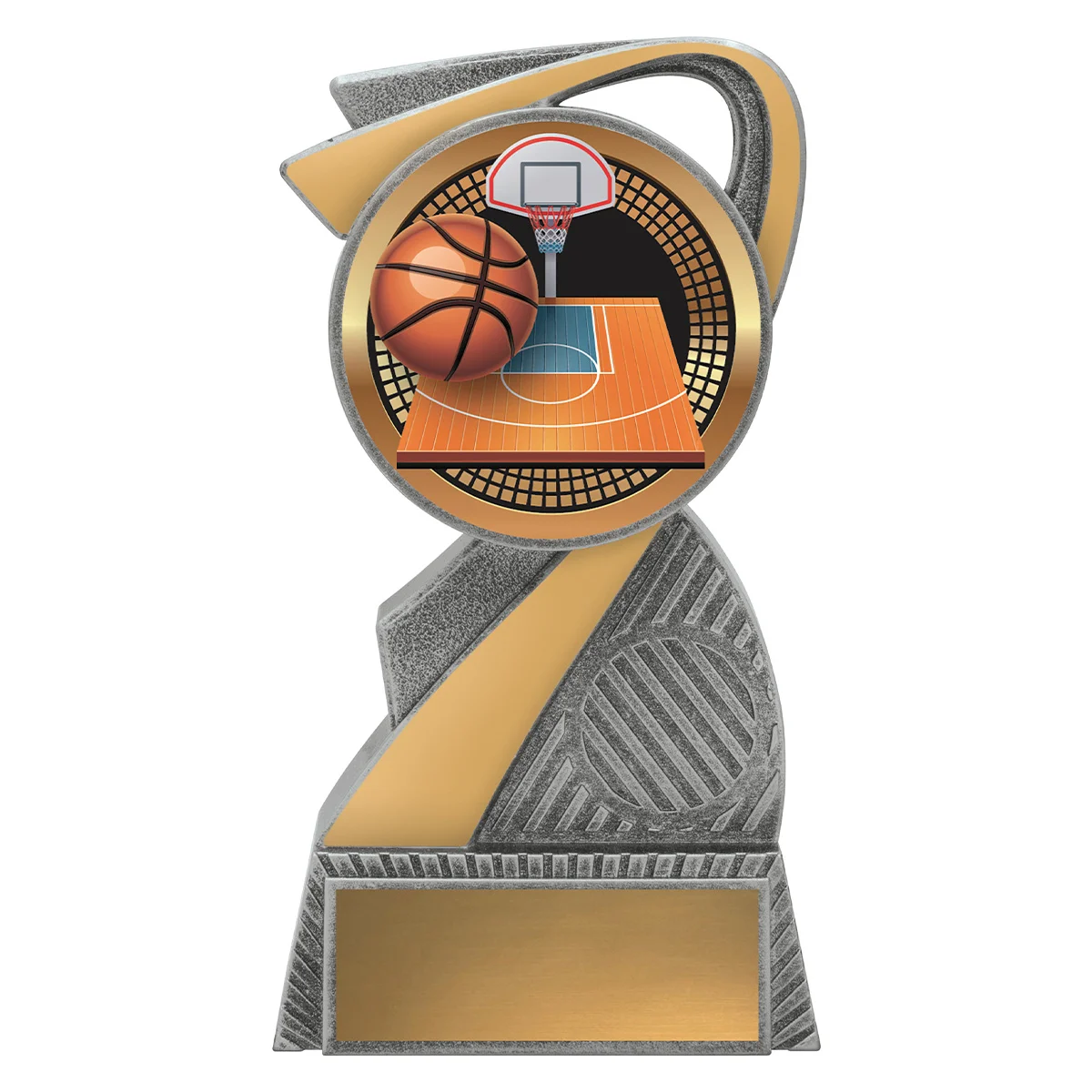 alb34a-silver Silver arclight showtime - basketball with plastic construction