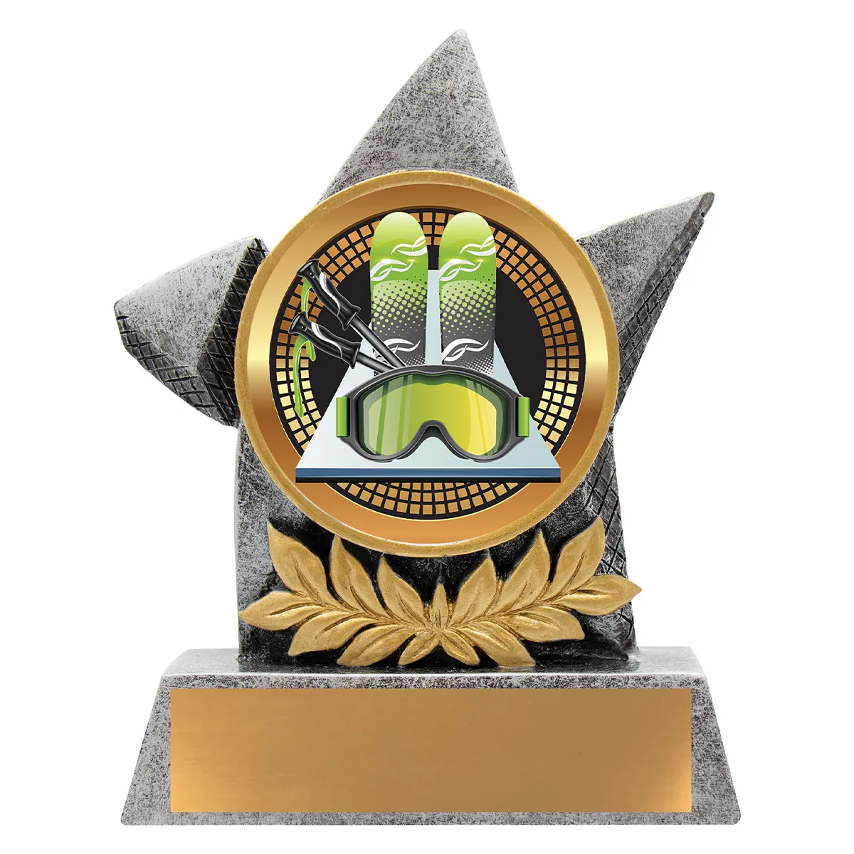 ab91-silver Silver argo - ski with resin construction