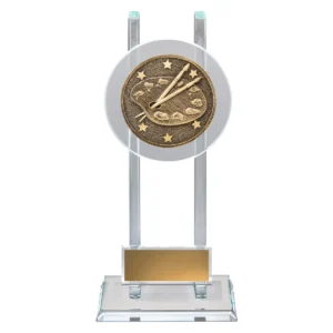Gold art spartan glass with glass construction
