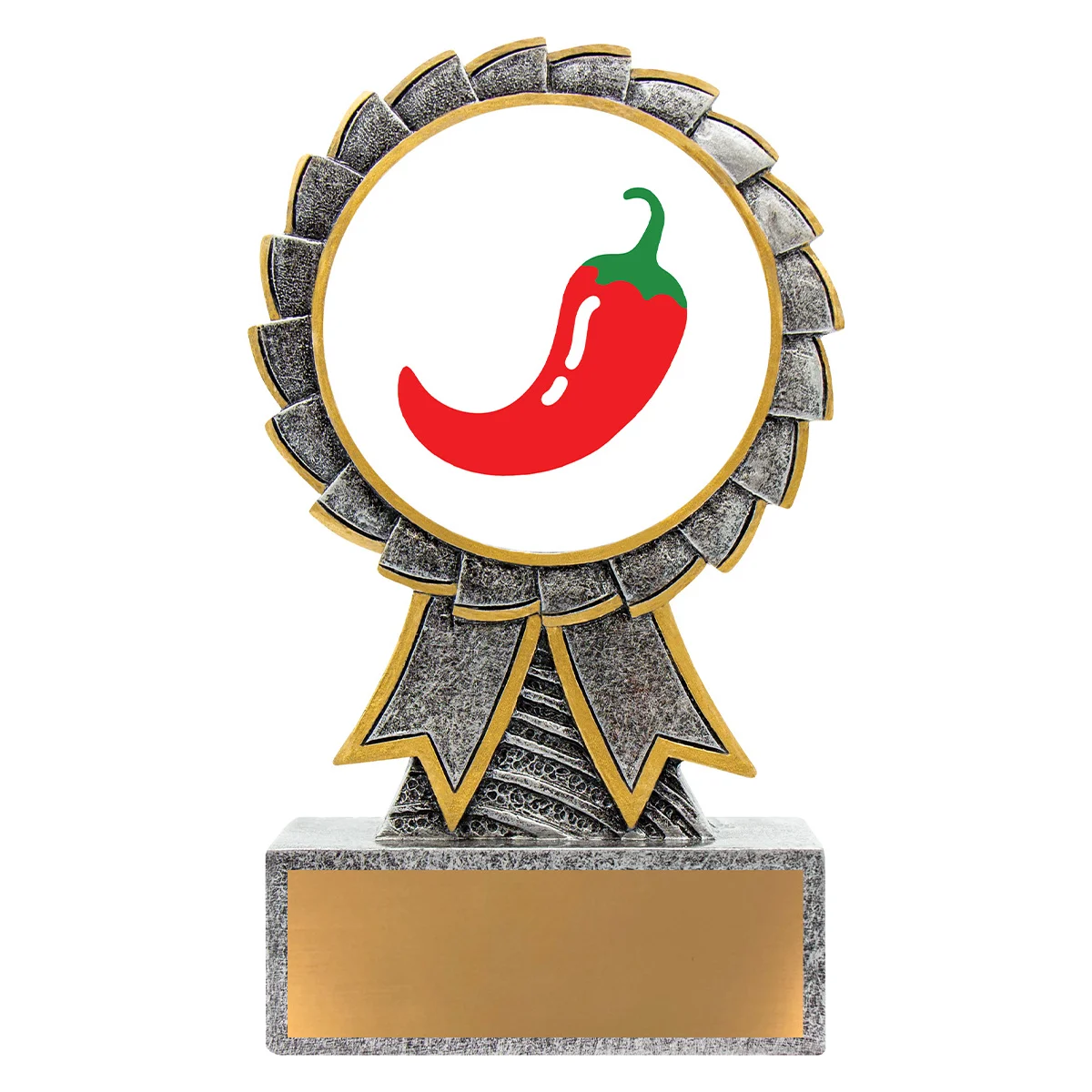 ast08-silver Silver aster - chilli with resin construction
