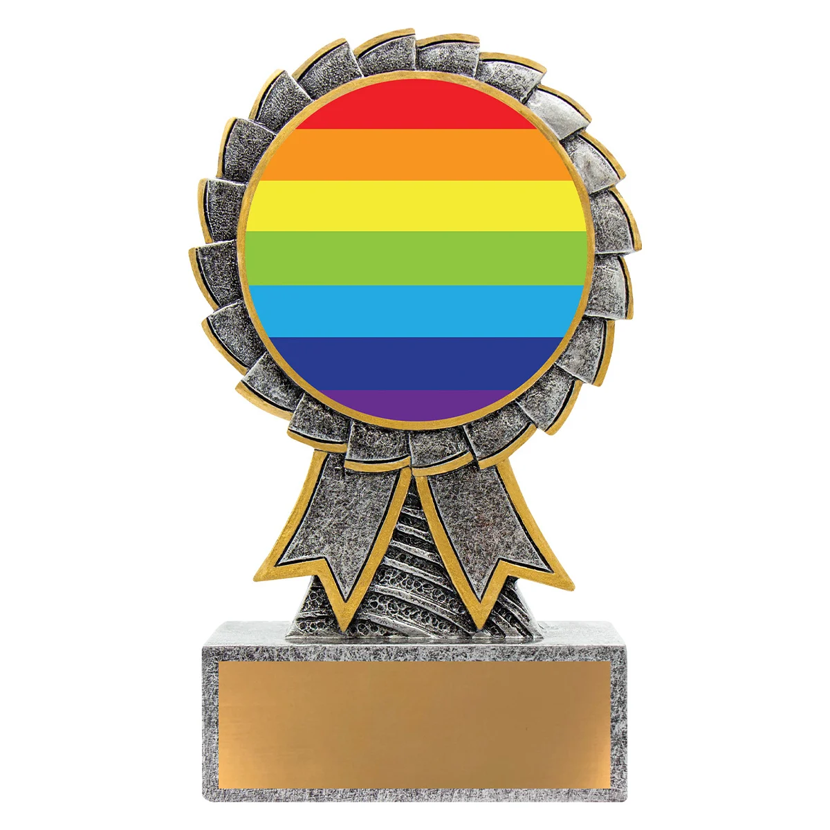 Silver aster - rainbow with resin construction