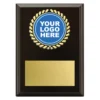 Black aura plaque with timber construction