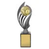 -gold Silver / gold aussie rules husky with plastic / metal / marble construction