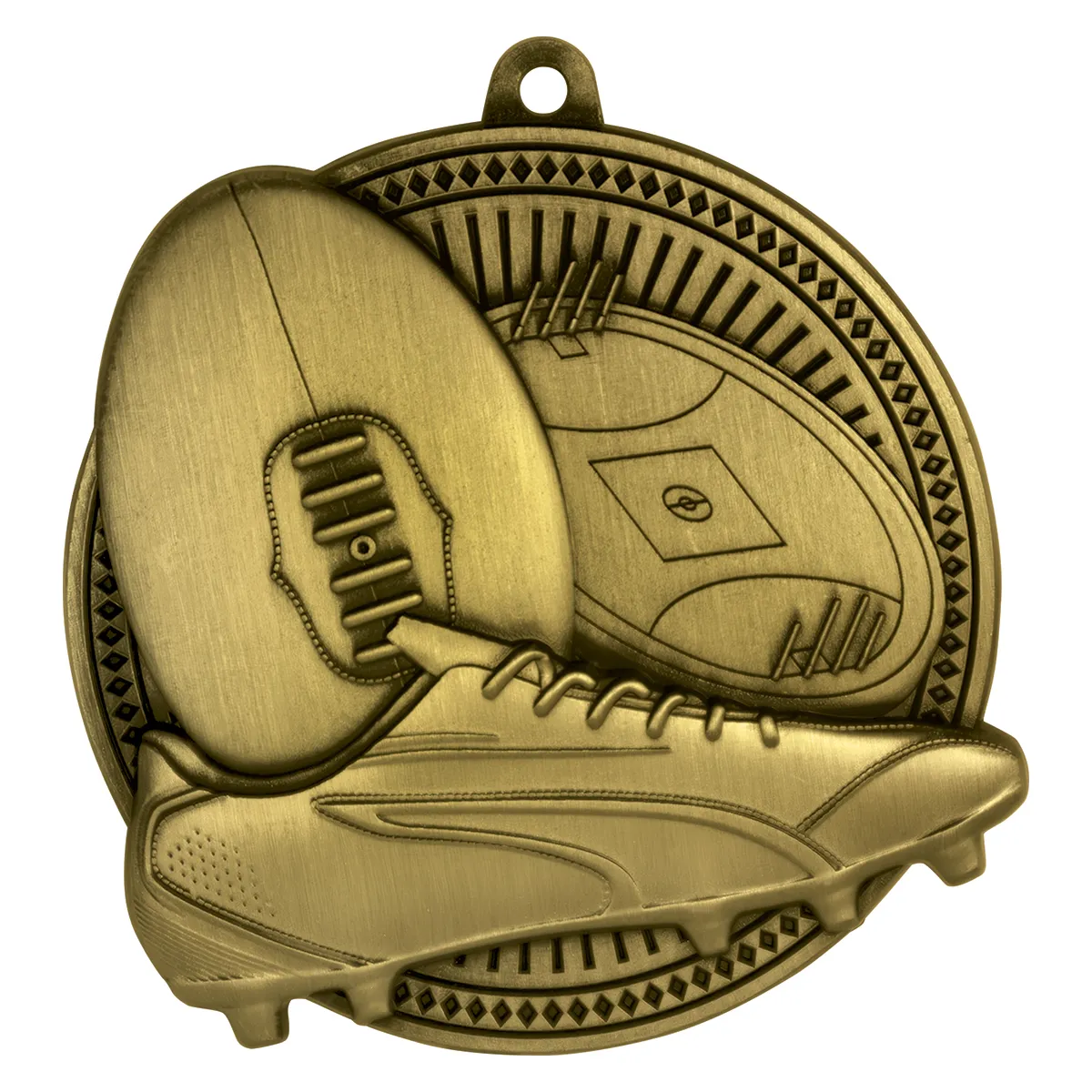 mp812g-gold Gold aussie rules tempo with metal construction
