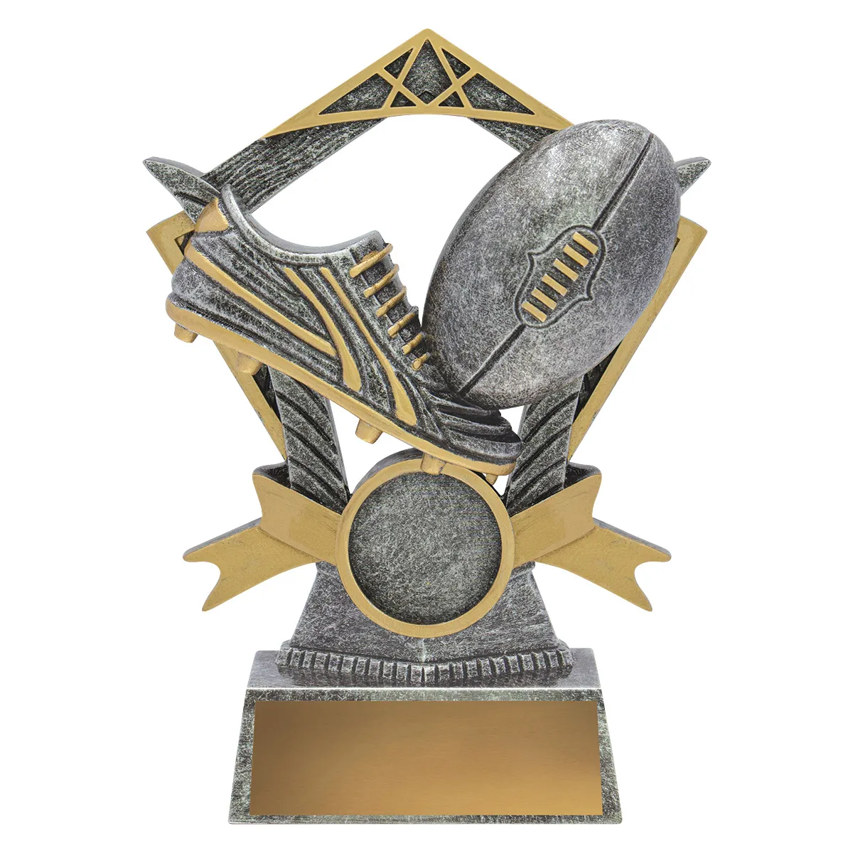 Silver aussie rules valour with resin construction