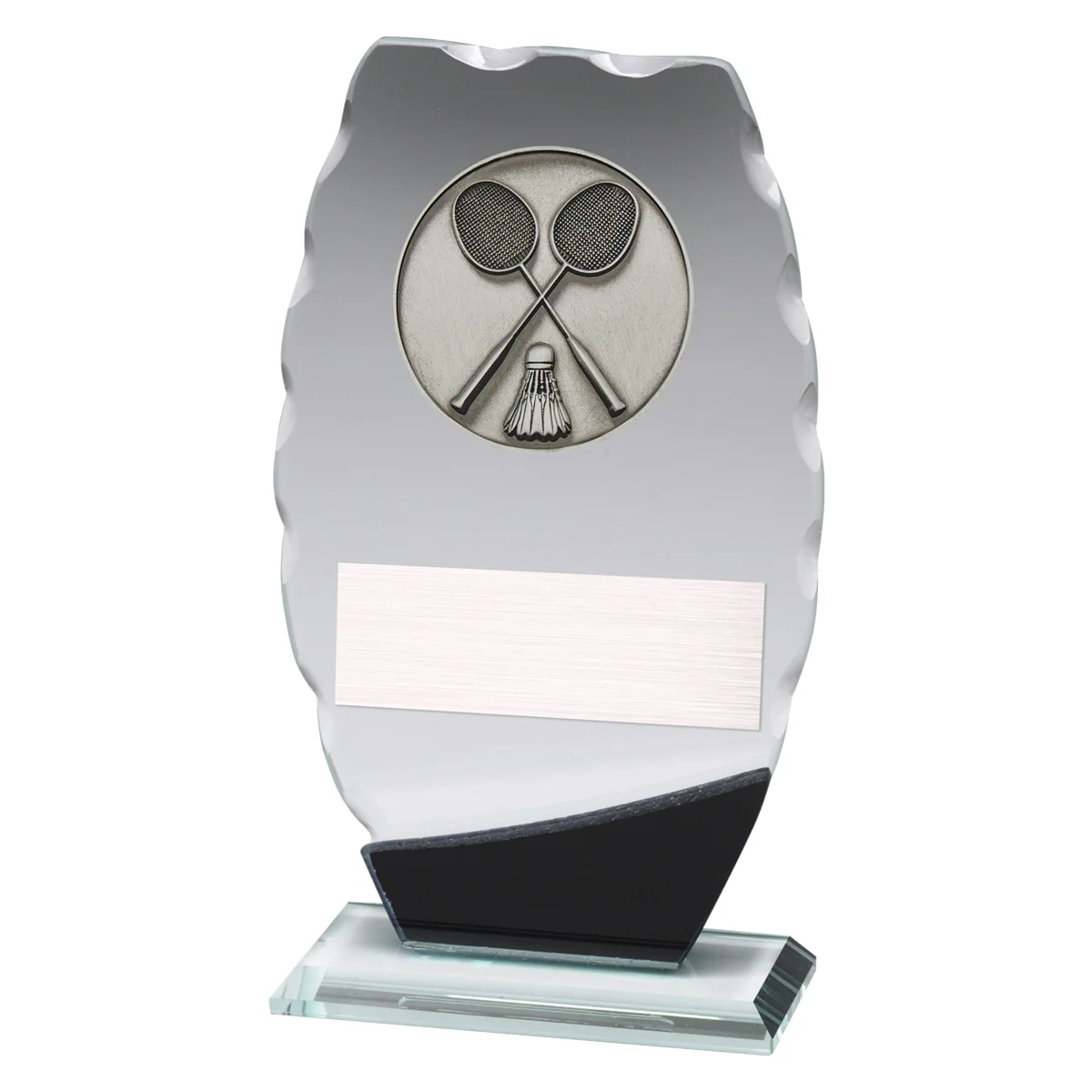 wm746a Badminton clipped oval with glass construction