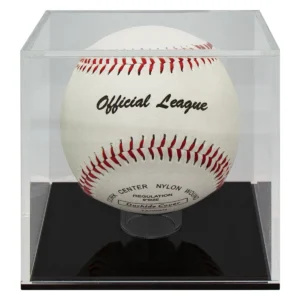Baseball ball case with acrylic construction