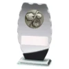 wm733a Baseball clipped oval with glass construction
