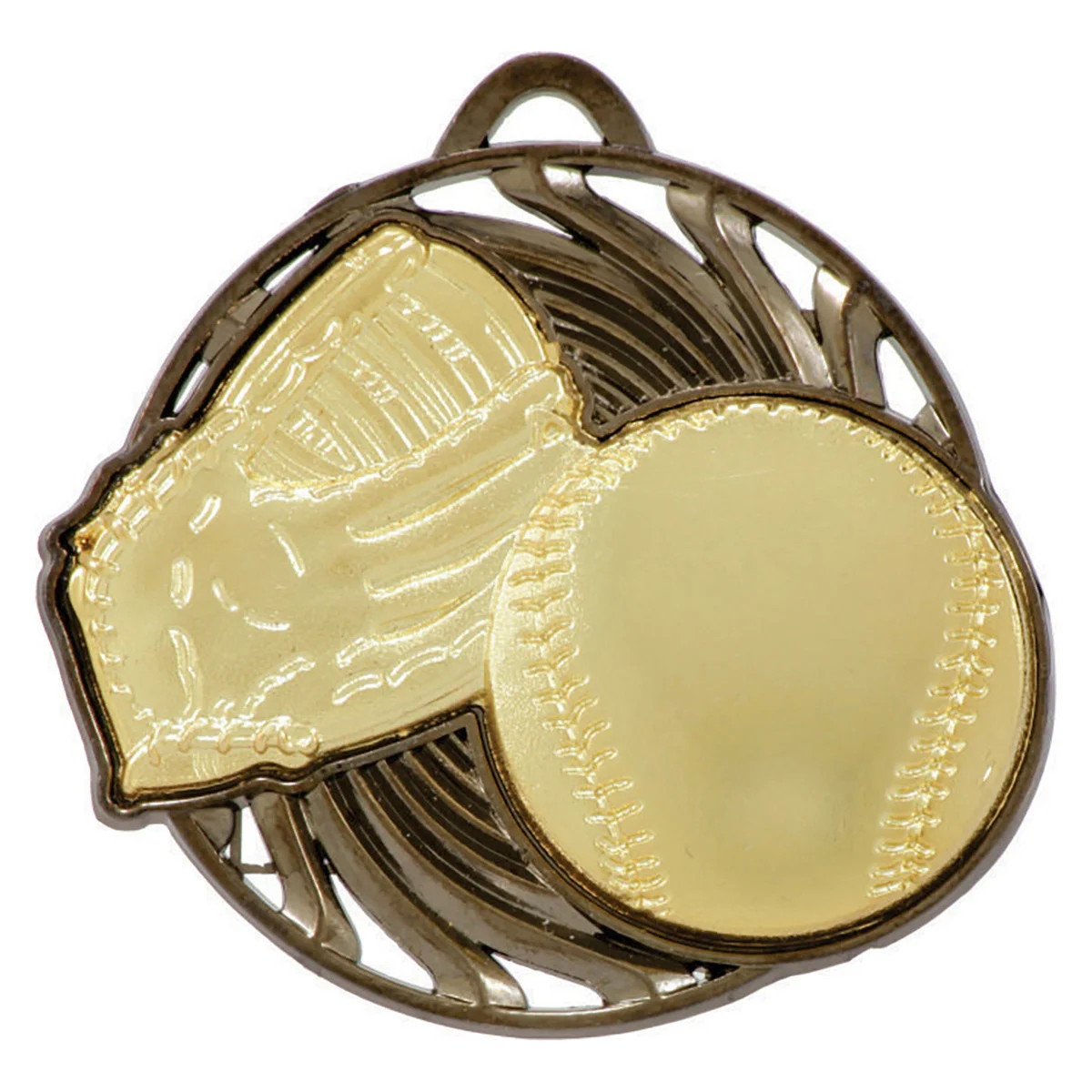 Gold baseball vortex with metal construction