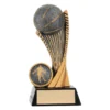 Gold basketball arch with resin construction
