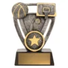 12734s-silver Silver basketball budget with resin construction