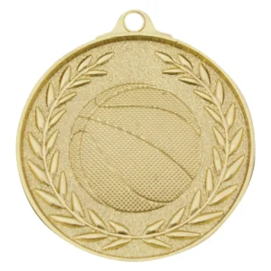 Gold basketball classic wreath with metal construction