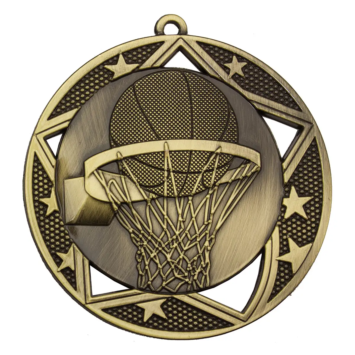 mq907g-gold Gold basketball galaxy medal with metal construction