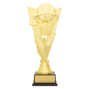 Gold basketball marvel with plastic construction