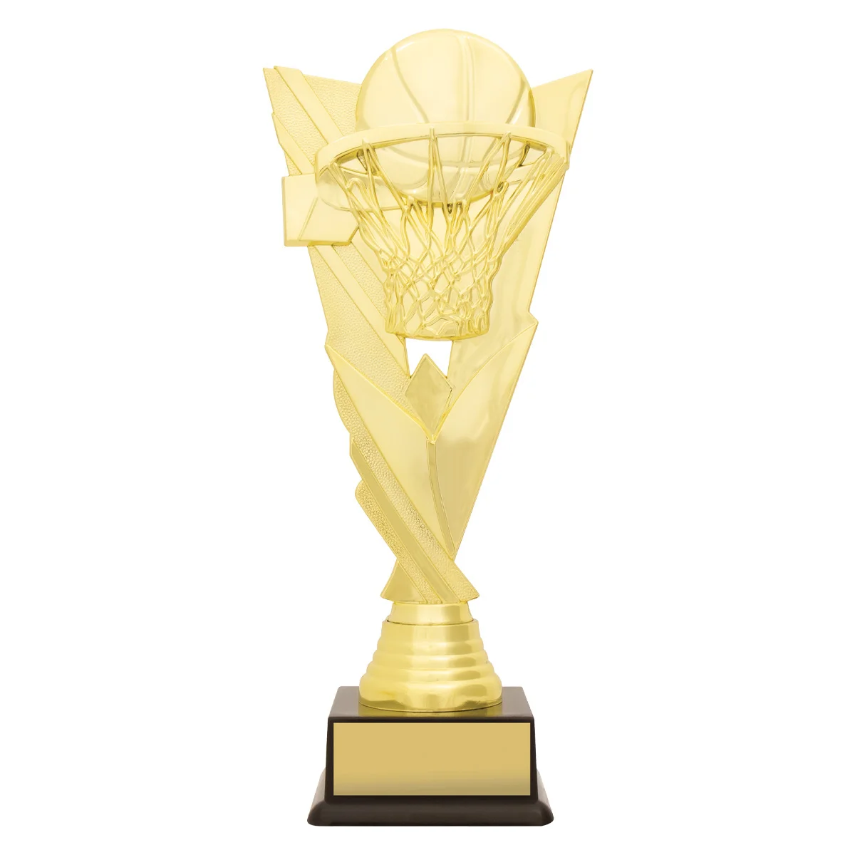 x528a-gold Gold basketball marvel with plastic construction