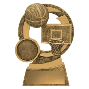 Gold basketball mirage with resin construction