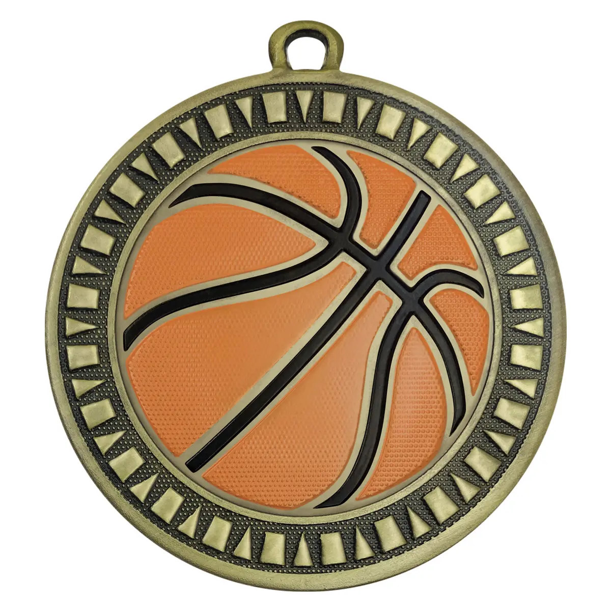 ms607g-gold Gold basketball spark with metal construction