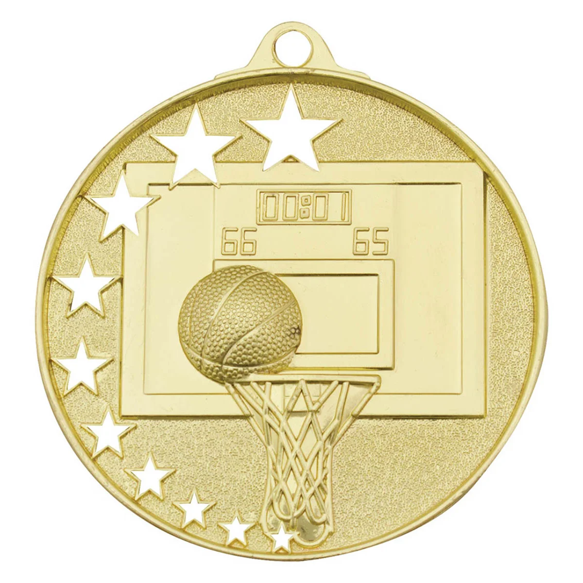 mh907g-gold Gold basketball stars with metal construction